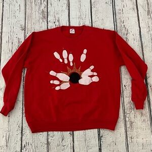 Vintage 1980s Bowling Sports Uniform 80s Bowling Gift Crewneck Sweatshirt